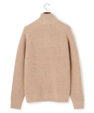 J.PRESS MEN ウール×カシミヤの上質素材【Cash Lamb's Wool】ハーフジップ ニット_25年モデル ベージュ系