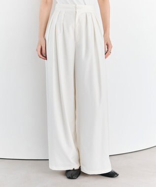 【洗濯機可/しわになりにくい】ベリーワイドパンツ