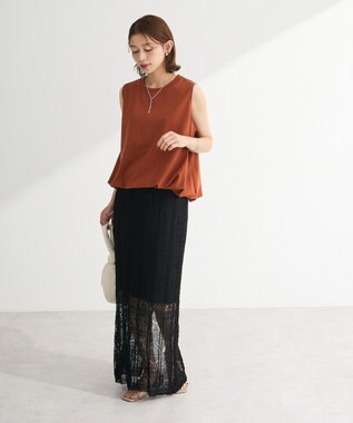 Green Parks ・Ｐｅｔｉｔ　Ｆｌｅｕｒ　バルーンノースリーブプルオ Terracotta