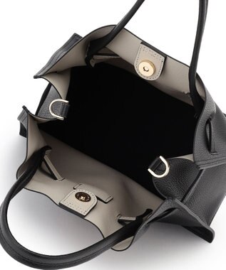 23区 【先行予約】VIOLAd'ORO イタリアンWフェイスレザー トートバッグ ブラック系