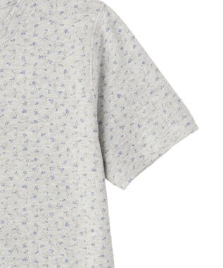 earth music&ecology アイレットミニ裏毛Tシャツ Gray Mixture