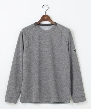 JOSEPH ABBOUD MOUNTAIN 【ソフト/吸水速乾】メランジバックメッシュ Tシャツ グレー系