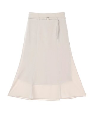 Green Parks きれシルベルト付きフレアスカート Light Beige