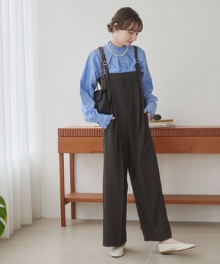 WEGO 【ANGIE VINTAGE】ベアオールインワン ダークグレー