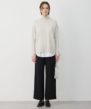 ICB ベルベットライン トラックワイドパンツ ブラック