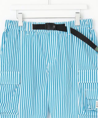PW CIRCULUS 【高通気 / 軽撥水 / 軽量のDotAir 使用】【MEN】ストライプ柄ショーツ サックスブルー系2