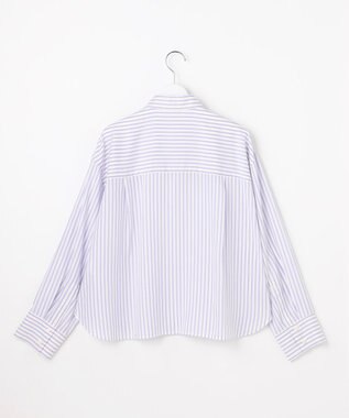 自由区 L 【SHIHOさん着用】SOMELOSドルマンスリーブ ブラウス モーヴストライプ