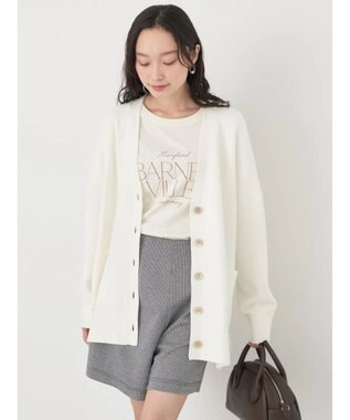 earth music&ecology やわらかタッチＶネックカーディガン