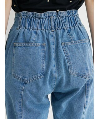 Green Parks ・ＥＬＥＮＣＡＲＥ　ＤＵＥ　バックスリットデニムパンツ Light Indigo