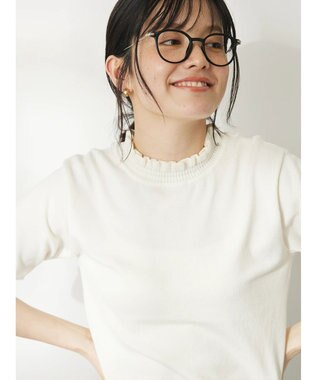 CRAFT STANDARD BOUTIQUE エリシャーリングニットプルオーバー White