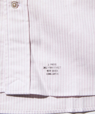 J.PRESS MEN 【KING SIZE】【定番】アービングキャンディストライプ シャツ / ボタンダウン ピンク系1