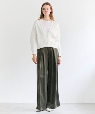 BEIGE， FRANKLIN / ドレープタックワイドパンツ Khaki