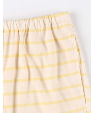 une nana cool 【綿100%】コットンボーダーパジャマ MADE WITH LIBERTY FABRIC イエロー