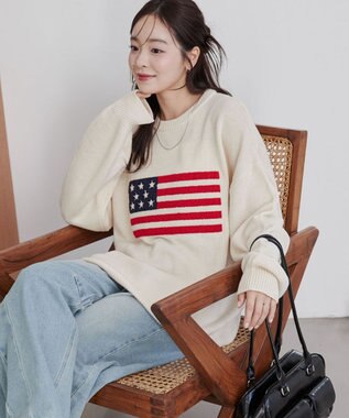 WEGO グラフィックニットBIGプルオーバー 柄8