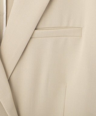 YECCA VECCA ハーフスリーブクロップドジャケット Gray Beige