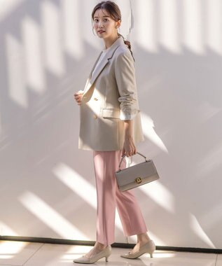 ANY SIS 【洗える】褒めらレディテーラード ジャケット ライトベージュ