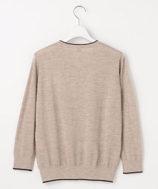 J.PRESS LADIES トリムツイン ニット ベージュ系