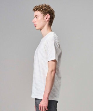 JOSEPH HOMME 【WEB・一部店舗限定】 タックボーダー　半袖カットソー ホワイト系