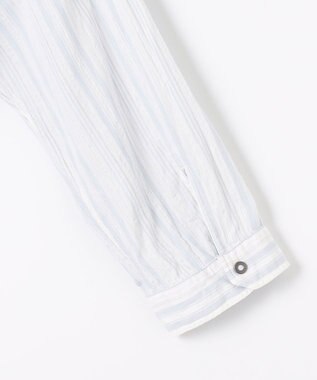 JOSEPH ABBOUD 【1枚で2通りの着こなし】オーガニックコットンリバーシブル 七分袖シャツ アイボリー系1