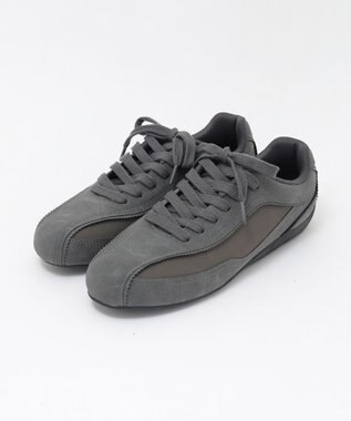 WEGO レースアップローカットスニーカー グレー