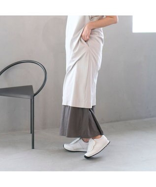 MODE ET JACOMO <D'ICI>取り外し可能キルト付き2WAYスニーカー ホワイト