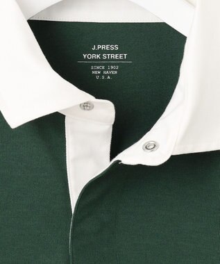 J.PRESS YORK STREET 【UNISEX】オーバーシルエットラガーシャツ ダークグリーン系