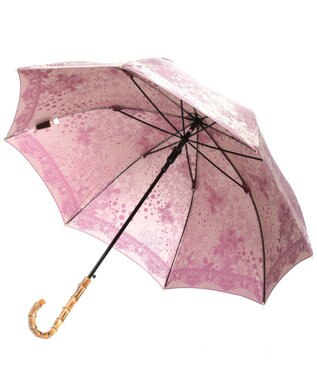 槇田商店 Kirie ドットフラワー アメジスト 長傘 紺