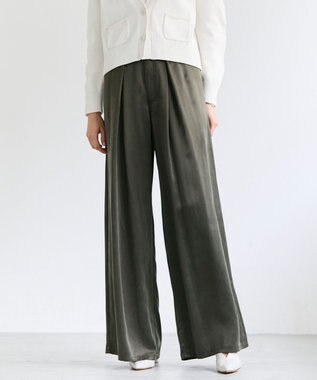 BEIGE， FRANKLIN / ドレープタックワイドパンツ