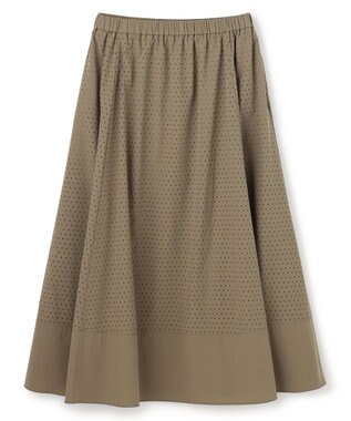 UNFILO 【セットアップ着用可/ウエストゴム】FINE MOVE パンチング ドット スカート