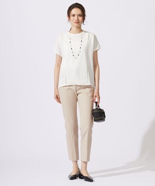 自由区 L 【洗える】ハイブリットレーヨンアムンゼン ブラウス オフ