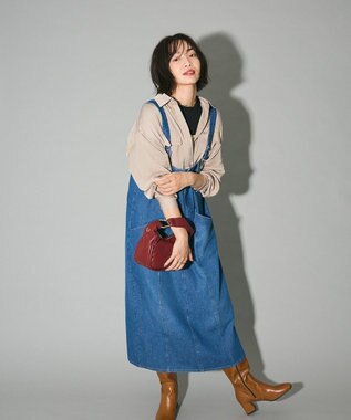 Green Parks ・ＳＵＧＡＲ　ＳＰＯＯＮ　２ｗａｙデニムジャンスカ Indigo