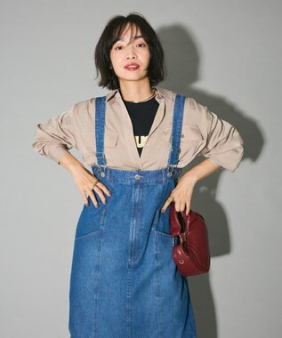 Green Parks ・ＳＵＧＡＲ　ＳＰＯＯＮ　２ｗａｙデニムジャンスカ Indigo