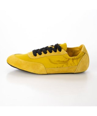 ing <ing>シャーリングローヒールスニーカー イエロー