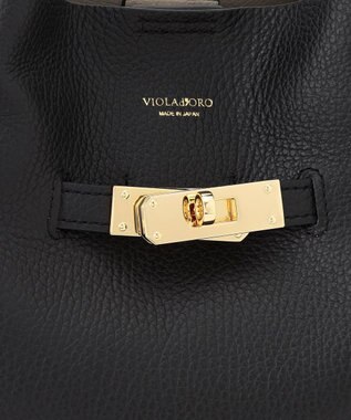 23区 【先行予約】VIOLAd'ORO イタリアンWフェイスレザー トートバッグ ブラック系