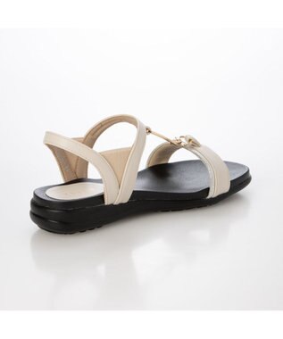 ing <Pitti>【WEB限定】ダブルリングフラットサンダル アイボリー