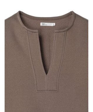CRAFT STANDARD BOUTIQUE ニットフリースキーネックプルオーバー Brown