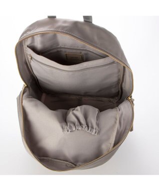UNBILLION 【テレビ ドラマ着用アイテム】ペルケ perche / ナイロン牛革付属リュック ライトグレー