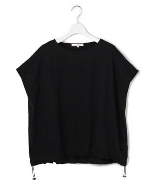 23区 シルキータッチ ドロスト カットソー ブラック系