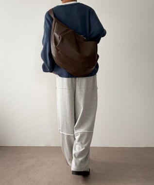 WEGO 【ユニセックス着用ITEM】タックポケットBIGショルダー ブラウン