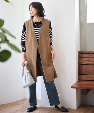 ANY ロングジレ キャメル