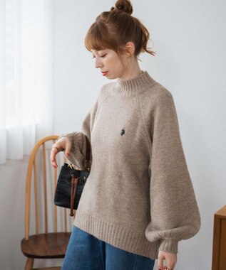 WEGO U.S POLO ASSN.ハイネックセーター ライトベージュ