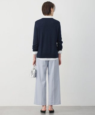 ICB L 【先行予約】 グロッシーペーパーブレンド クルーネックプルオーバー ネイビー