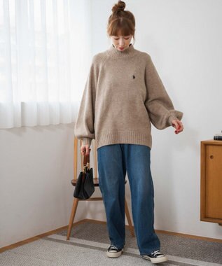 WEGO U.S POLO ASSN.ハイネックセーター ライトベージュ