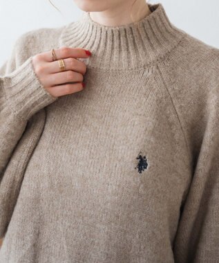 WEGO U.S POLO ASSN.ハイネックセーター ライトベージュ