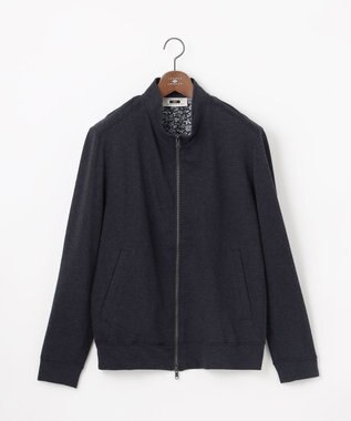 JOSEPH ABBOUD 【キングサイズ・ジャージー/ストレッチ/軽量】トップメランジピケ スタンドジップアウター