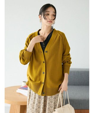 CRAFT STANDARD BOUTIQUE アウトリンキングニットカーディガン Mustard