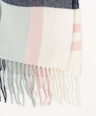 ANY SIS チェック ポンチョ ブルー系チェック