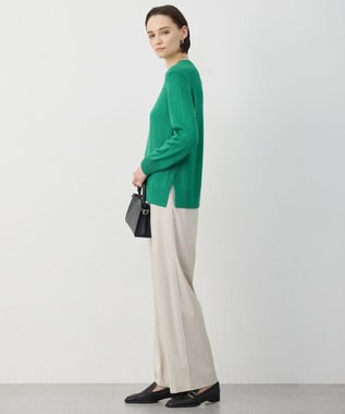 ICB L 【先行予約】 グロッシーペーパーブレンド クルーネックプルオーバー グリーン