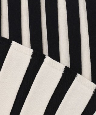 JOSEPH 【洗える】ストライプ　タンクトップニット Oyster White/ Black