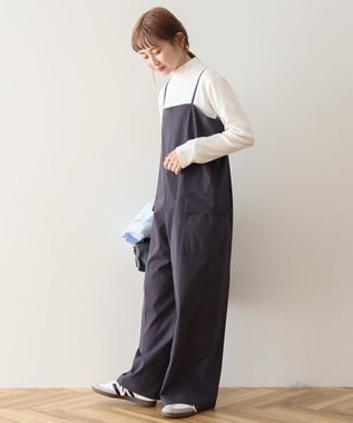 AMERICAN HOLIC カーゴポケットキャミサロペット Charcoal Gray